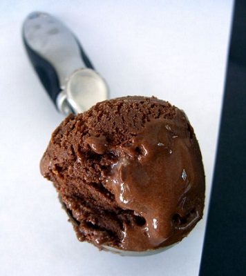 Intense chocolate gelato