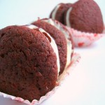 Red Velvet Cake Whoopie Pies with Cream Cheese Filling