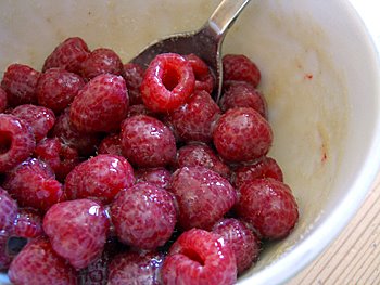 boozy, sugary berries
