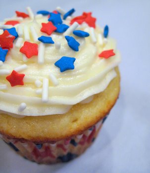 red, white and blue sprinkles