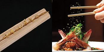 gold leaf chopsticks