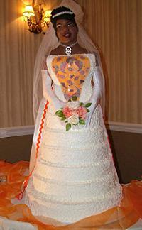 Life-size wedding cake