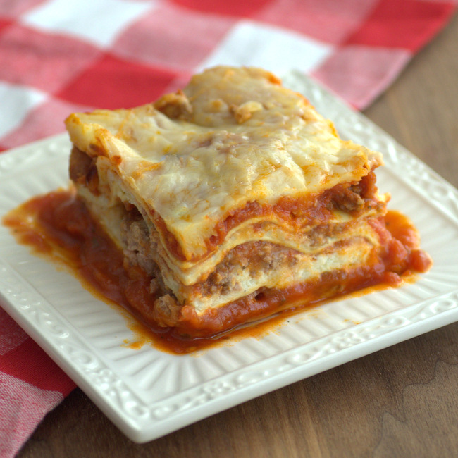 Easy Weeknight Meat Lasagna