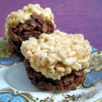 Black and White Rice Krispie Treats