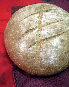 Oat Bran and Flaxseed Bread Loaf