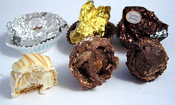 Ferrero Rocher Prestige Collection, innards