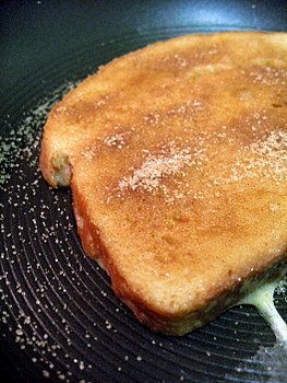 Snickerdoodle French Toast, in progress