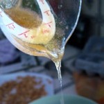 Pouring honey