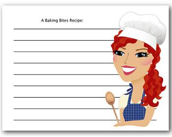 Baking Bites Recipe Card