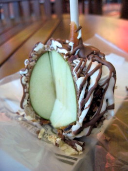 Delicious caramel apple