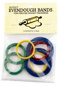 Coobey 7 Pairs Silicone Rolling Pin Rings Rolling Pin Spacer Bands Guide Rings,