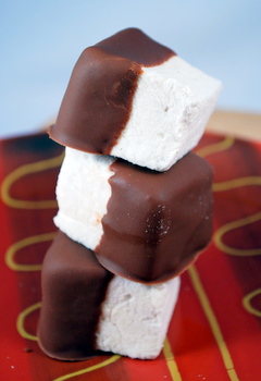 Chocolate Covered Homemade Marshmallows