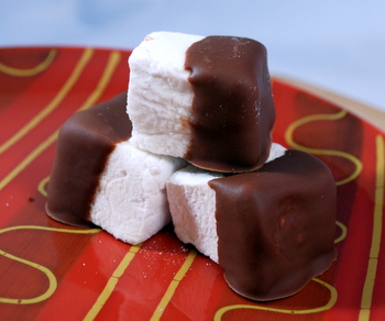 Milk Chocolate Covered Homemade Marshmallows
