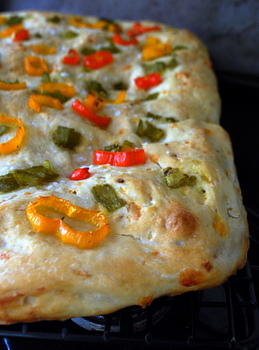 Pepper and Cheese Focaccia