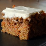 Lower Fat Carrot Sheet Cake