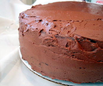 Classic Chocolate Cake with Chocolate Ganache Frosting