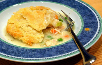 Chicken Pot Pie, served