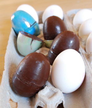 Peanut Butter-Filled Chocolate Easter Eggs