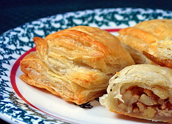 Puff pastry close up