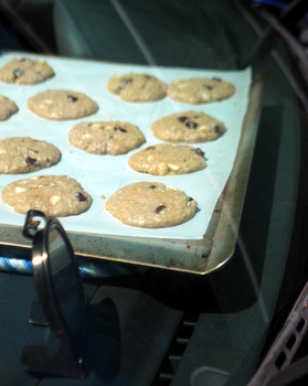 Car-Baked Oatmeal Chocolate Chip Cookies
