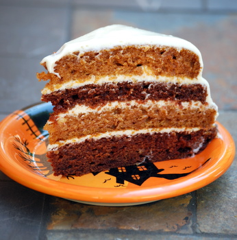 Pumpkin and Chocolate Layer Cake