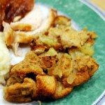 Roasted Garlic Stuffing, served
