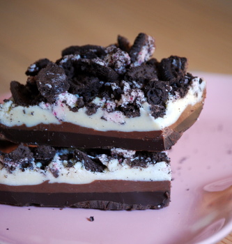 Triple Chocolate Cookies nâ€™ Cream Peppermint Bark