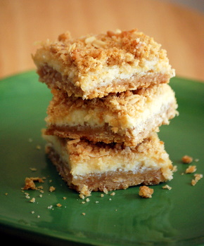 Lime and Coconut Crumble Bars