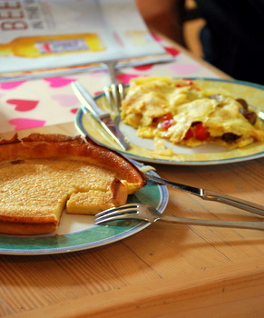Browned Butter Dutch Baby as served