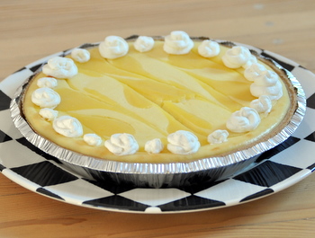 Lemon Swirl Cream Cheese Pie