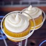 Lemon Frosted Cardamom Chai Cupcakes