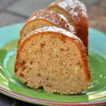 Chai Spiced Bundt Cake with Candied Ginger