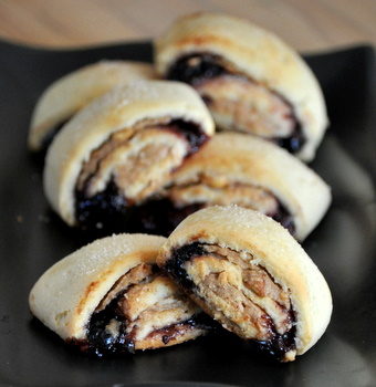 Peanut Butter and Jelly Rugelach