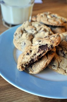 Brown Sugar Chocolate Chunk Cookies, innards