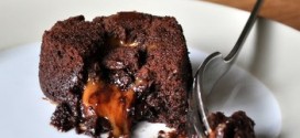 Salted Caramel-Filled Molten Chocolate Cakes