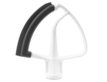 4.5/5 Quart Flex Edge Beater Compatible with Kitchen Aid Tilt-Head Stand Mixer,Heavy-Duty Paddle with Silicon Scrape r,Flexible Silicone Edges Bowl Scrape r,Metal Frame Mixing Attachment 