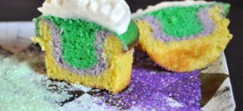 Mardi Gras Cupcakes