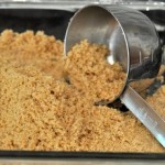 Vanilla Wafer Crumb Crust, in progress