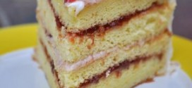 Strawberry Lemonade Chiffon Layer Cake