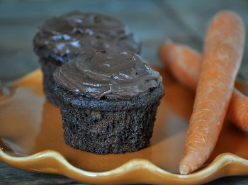 Chocolate Carrot Cake Cupcakes