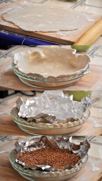 Prebaking a pie crust