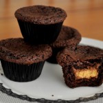 Mini Chocolate Peanut Butter Cupcakes