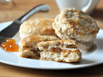 Apple Butter-Stuffed Buttermilk Biscuits