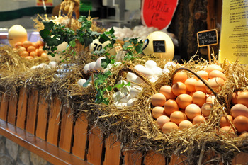 Eggs at La Boqueria Market