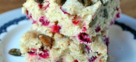 Cranberry and Pistachio Squares