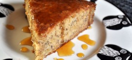 Banana Cake with Orange Caramel Glaze