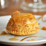 Upside Down Pear and Almond Cakes