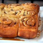 Sticky Buns with Golden Raisins, whole tray