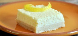 Ricotta Cheesecake Slice with Lemon Shortbread Crust