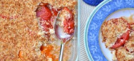 Summer Tomato Gratin with Garlic Parmesan Topping
